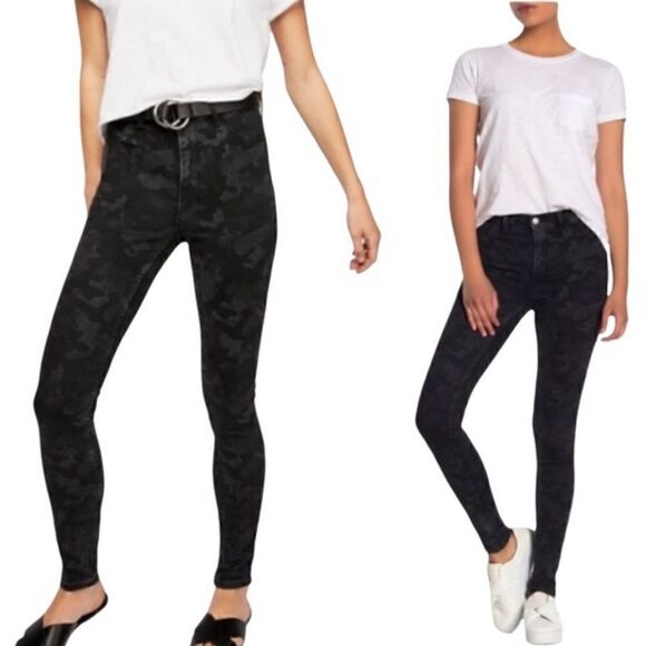 Dark Camo Jeans Free People size 25 - Picture 3 of 5